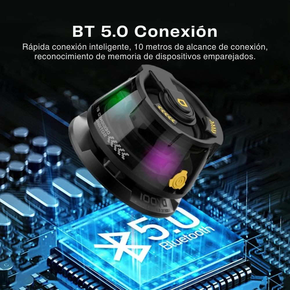 PARLANTE MAGNETICO CON LUZ RGB Y BLUETOOTH