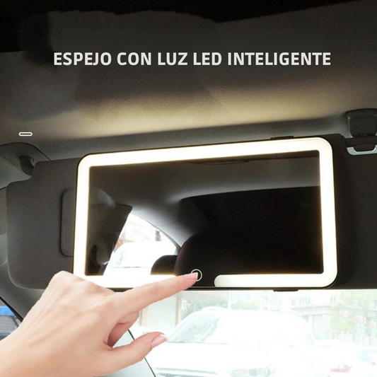 ESPEJO CON LUZ LED PARA VEHICULO